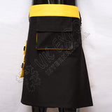 Black And Yellow Hybrid Two Tone Utility Kilt
