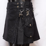 Black Ladies Utility Kilt
