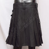 Ladies Black Heavy Duty Utility Kilt