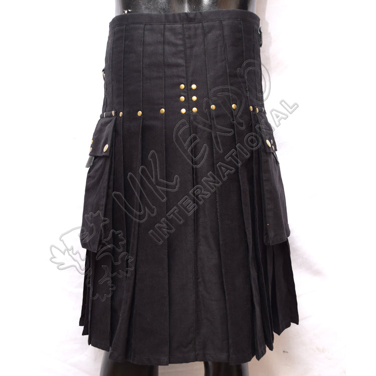 New Style Black Standard Utility Kilt