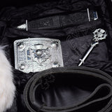 Scottish Flower Thistle Full Dress Sporran Set Box