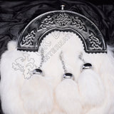 Scottish Flower Thistle Full Dress Sporran Set Box
