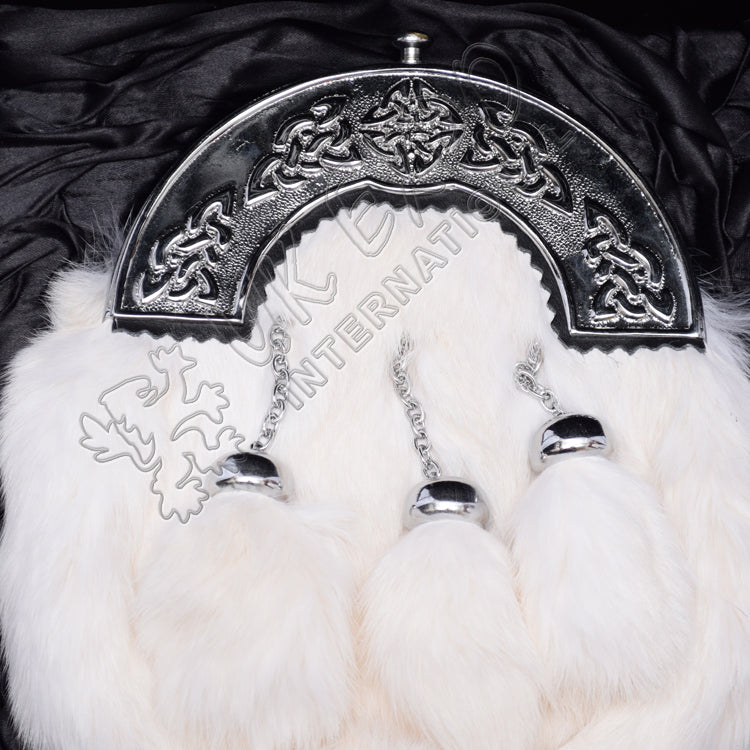 Scottish Flower Thistle Full Dress Sporran Set Box