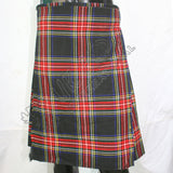 Black Stewart Tartan 5 Yard Kilt