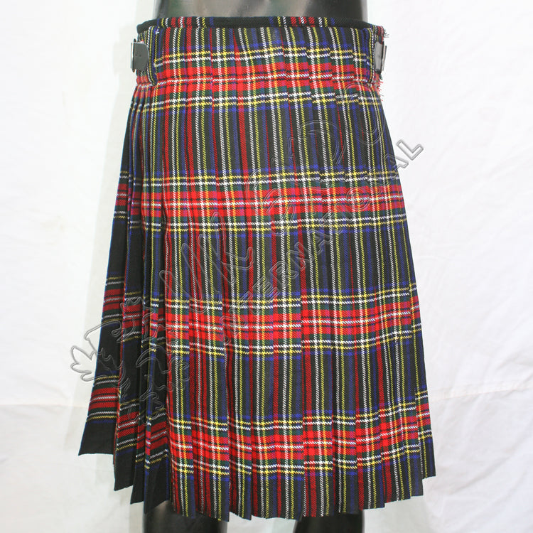 Black Stewart Tartan 5 Yard Kilt