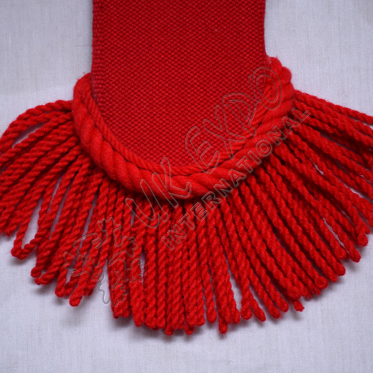 Red Epaulettes Black Braid Military Shoulder Boards