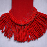 Red Epaulettes Black Braid Military Shoulder Boards