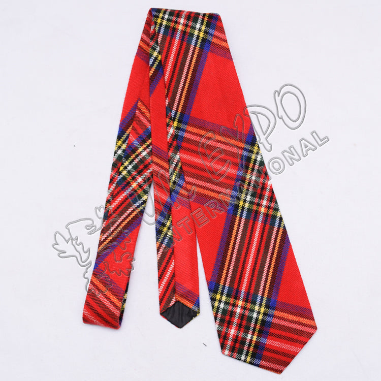 Scottish Modern Royal Stewart Tartan Tie