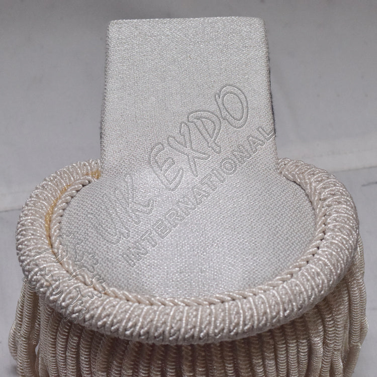 Silver Wire Hand Embroidered Epaulettes