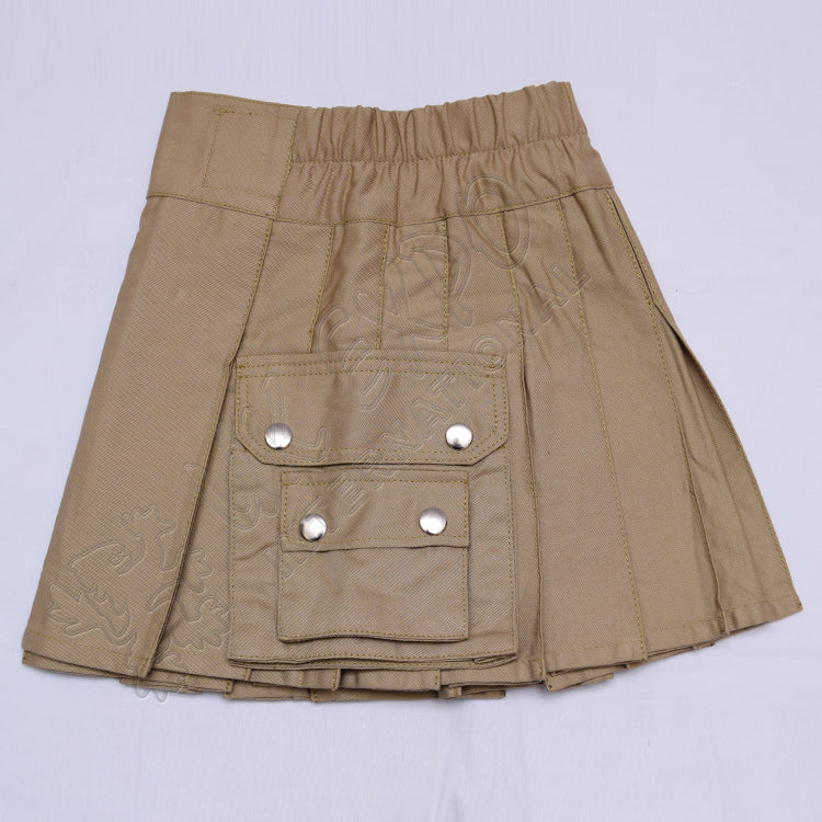 Youth Khaki Utility Kilt