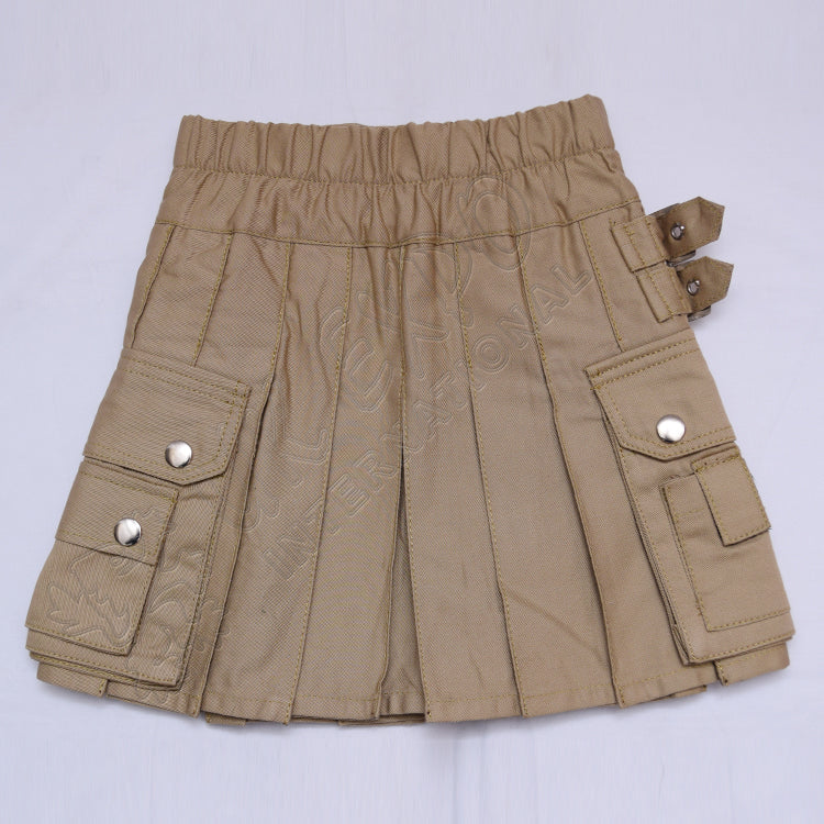 Youth Khaki Utility Kilt
