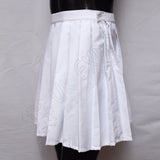 Zip Closing Ladies White Skirt