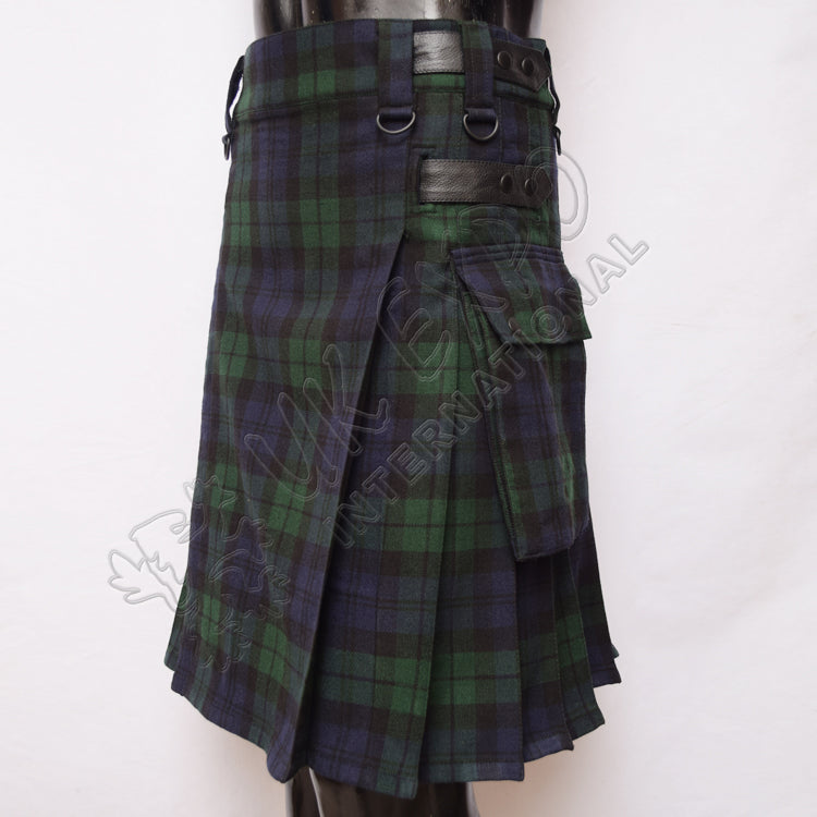 Black Watch Tartan Utility Kilt
