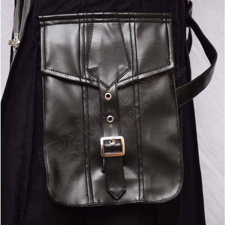 Scottish Black Rival Stereoscopic Utility Kilt