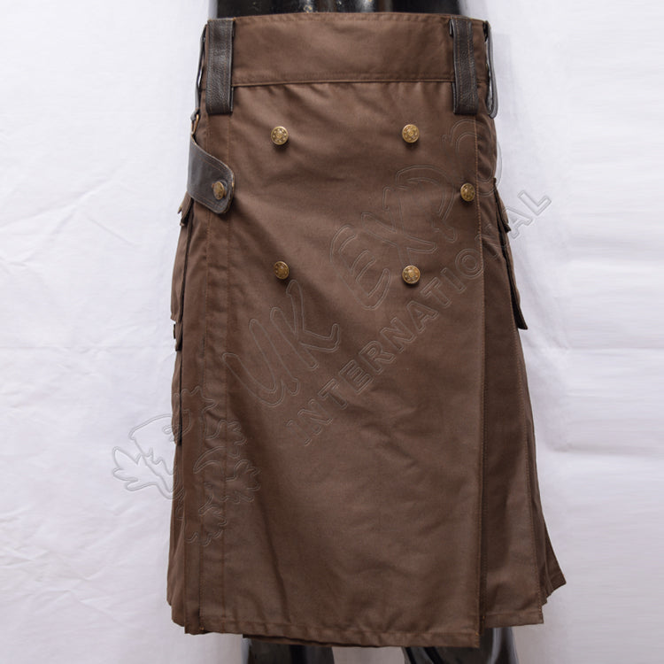 Battle Man Brown Utility Kilt