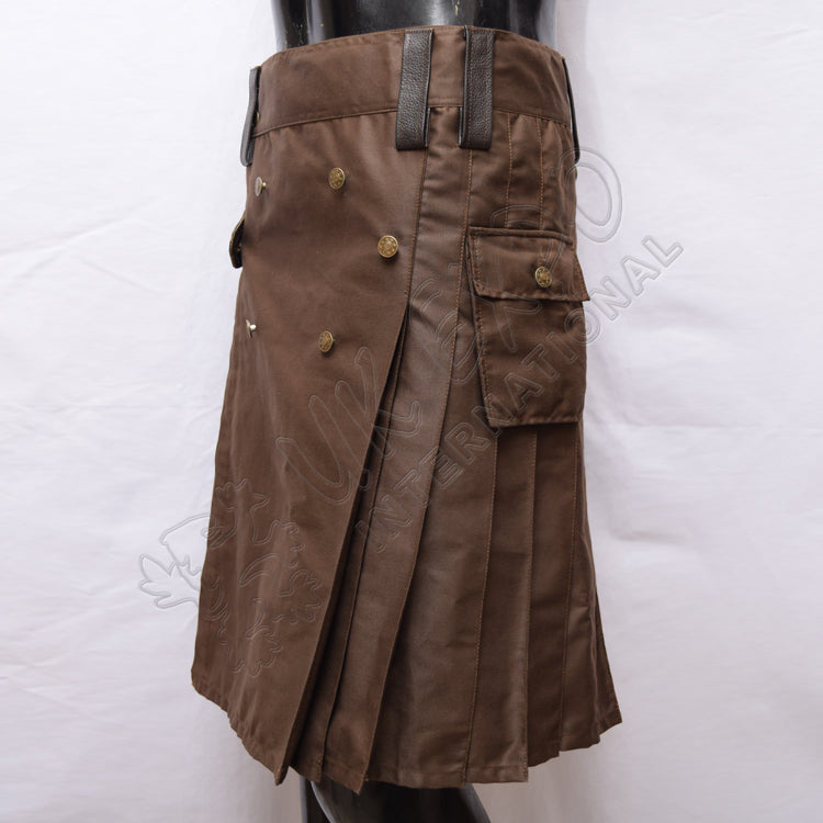 Battle Man Brown Utility Kilt