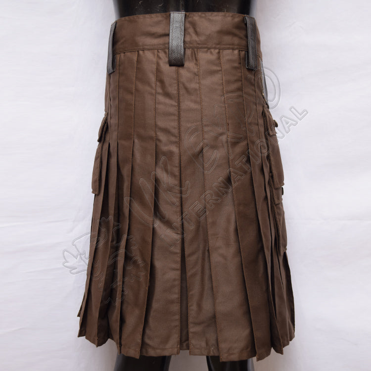 Battle Man Brown Utility Kilt