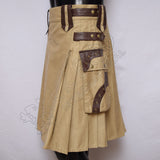 Gladiator Men Khaki Utility Kilt