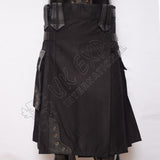 Gladiator Men Black Utility Kilt
