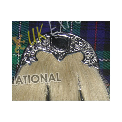 Shamrock White Horse Long Hair Sporran