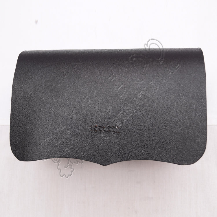 18th Century Black Leather Cartridge Box