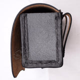 18th Century Black Leather Cartridge Box
