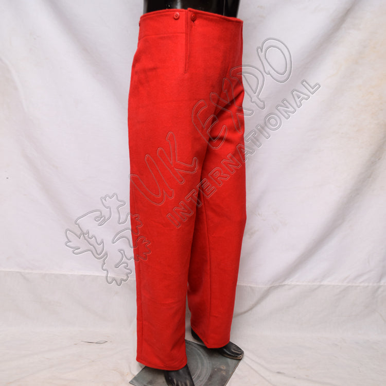 Red Color Civil War 86th Trouser