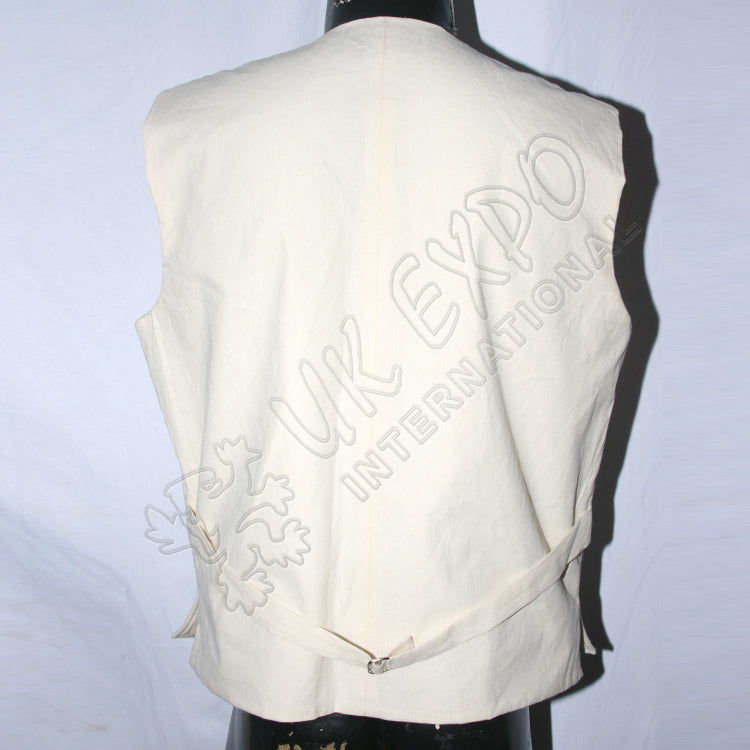 Civil War16th Century Colonial Cream Color Vest