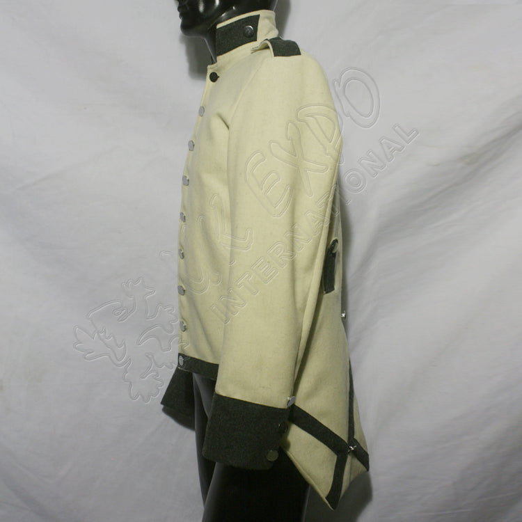 White Wool Napoleonic US Officer Coat