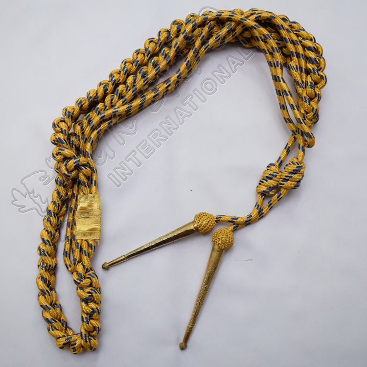 Golden Blue Color Aiguillette