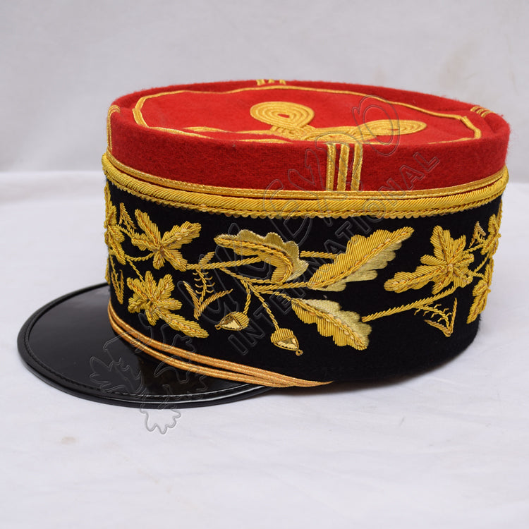 Hand Embroidered French General Kepi