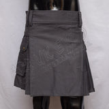 Gray Color Women Utility Kilt