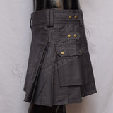 Gray Color Women Utility Kilt