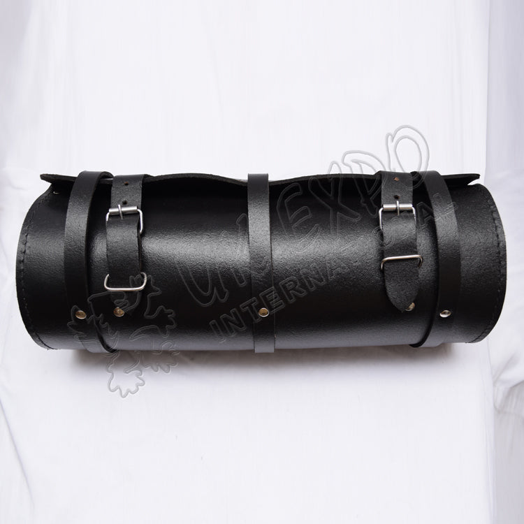 Civil War Black Leather Tool Box