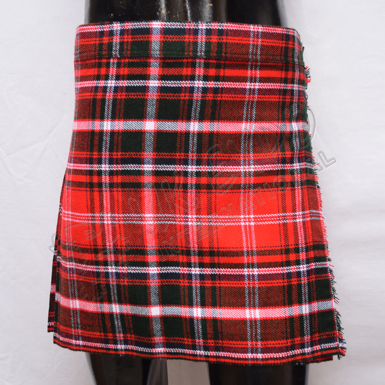 Scottish Red Royalty Tartan Women Mini Kilt Skirt