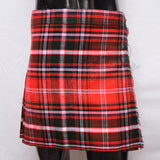 Scottish Red Royalty Tartan Women Mini Kilt Skirt