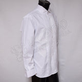 White Evening Shirt Wing Collar With Pleated Front