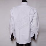 White Evening Shirt Wing Collar With Pleated Front