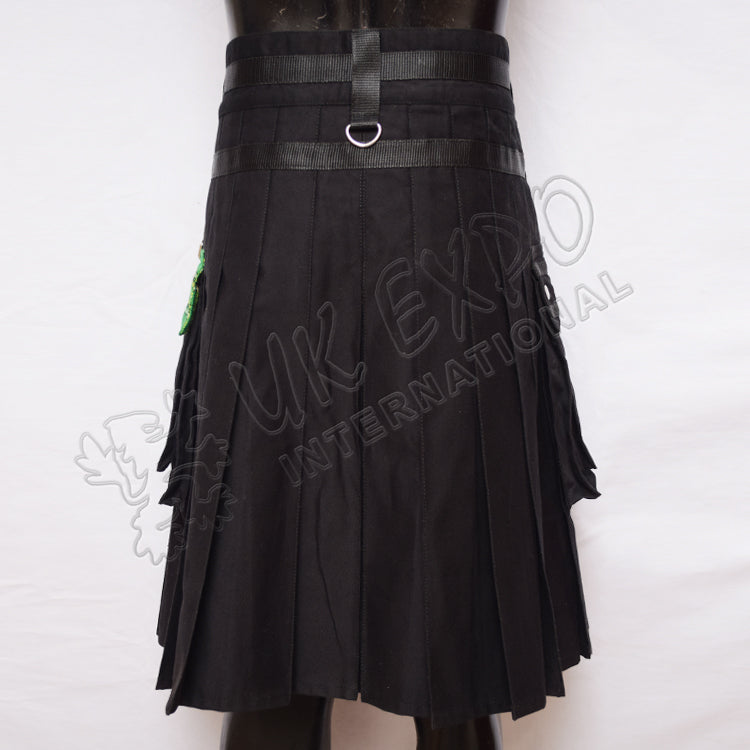 Men Style Hybrid Irish National Tartan Utility Kilt
