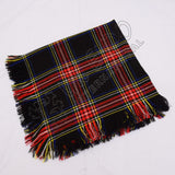 Black Stewart Tartan Drummer And Pipers Fly Plaids
