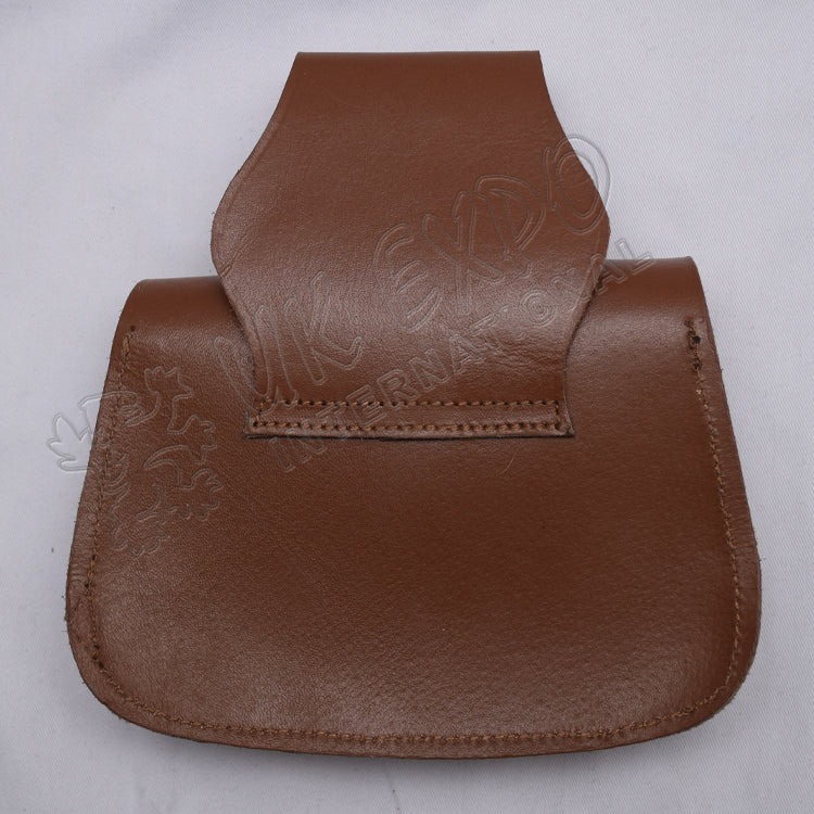 Brown Leather Day Wear Hiking Sporran Pouch