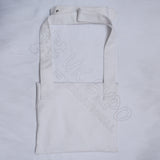 White Bread Bag 21st Regiment Pewter Buttons Military Shoulder Bag