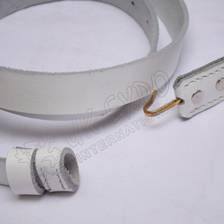 White Buff Leather Musket Sling