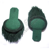 Dark Green Wool Epaulettes Pair Military Shoulder Boards