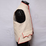 Civil War Union Military Cream Color Red Piping Vest