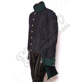 French Habit Dark Blue Wool Coat