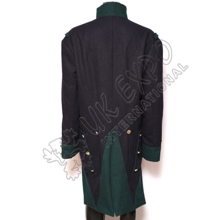 French Habit Dark Blue Wool Coat