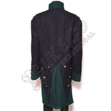 French Habit Dark Blue Wool Coat