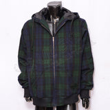 Men's Black Watch Tartan Hooded Jacket