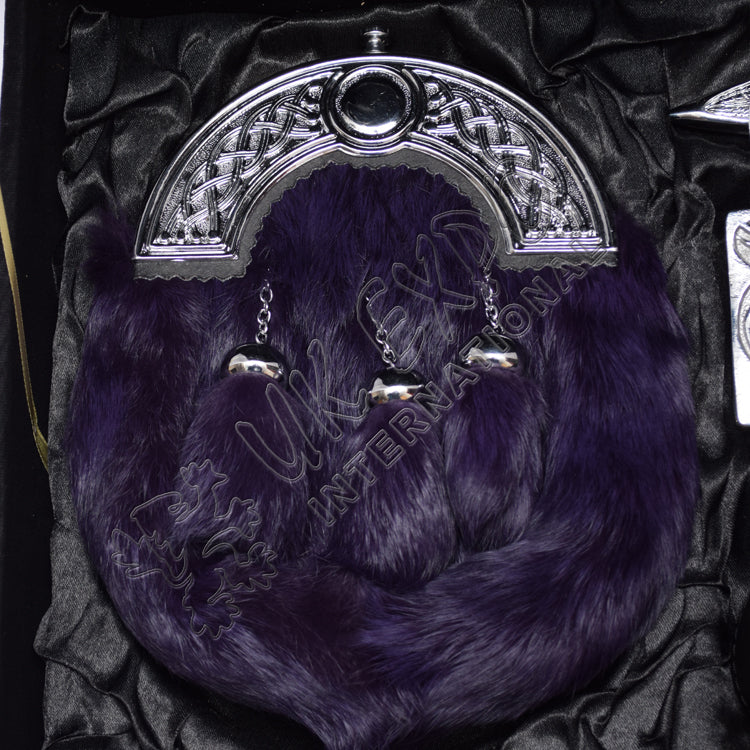 Full Dress Sporran 6 Pieces Thistle Style Box